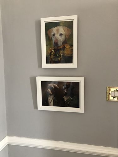 Customer photo review of The General - Custom Vintage Pet Portrait