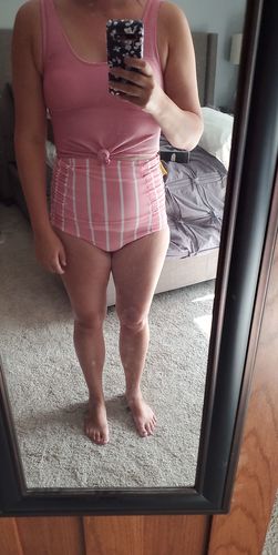 Customer photo review of Traveler Top | Pink