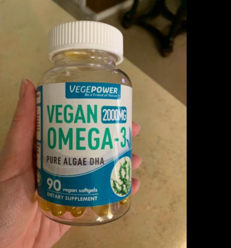 Customer photo review of Vegan Algae Omega-3 Pure DHA Supplements for Adults 90 Softgels