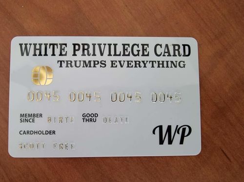 Customer photo review of White Privilege Card