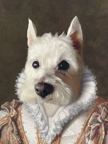 Customer photo review of The Princess - Custom Vintage Pet Portrait