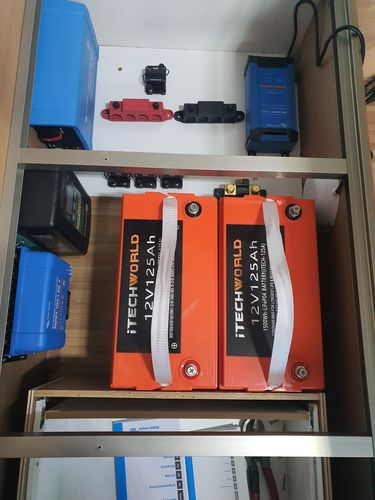 Customer photo review of 100Ah 12V Lithium Ion Battery LiFePO4 Deep Cycle Camping RV Solar