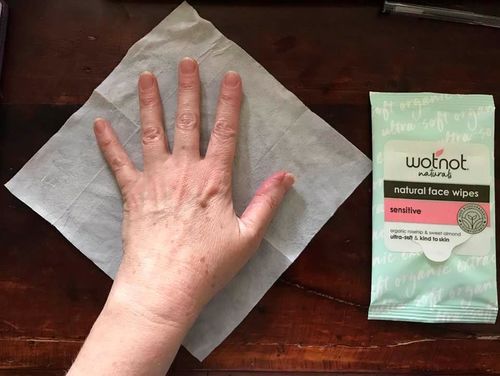 Customer photo review of FREE Sample Pack (Wipes)