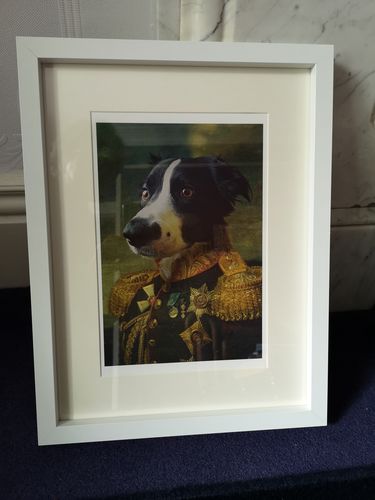 Customer photo review of The General - Custom Vintage Pet Portrait