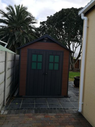 Customer photo review of Newton 7x9ft Shed