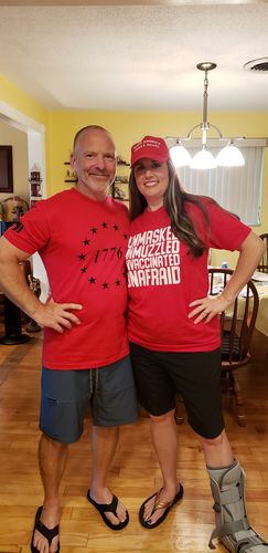 Customer photo review of 1776 Stars Black Print Mens Apparel