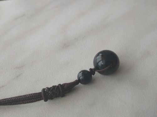 Customer photo review of Collana Occhio Celeste di Ossidiana