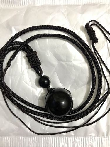 Customer photo review of Collana Occhio Celeste di Ossidiana