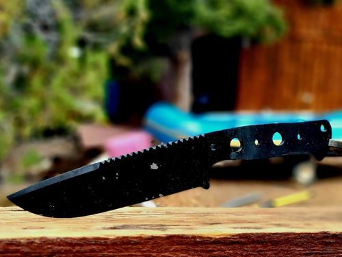 Customer photo review of 2 X 72 Inch Knife Makers Sanding Belts Assortment