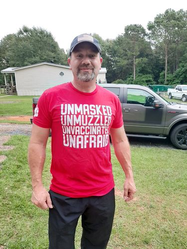Customer photo review of Unmasked Men's Apparel