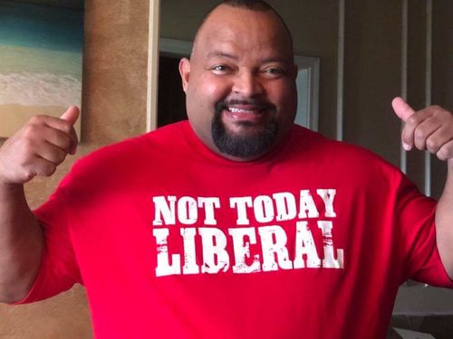 Customer photo review of Not Today Liberal Mens Apparel