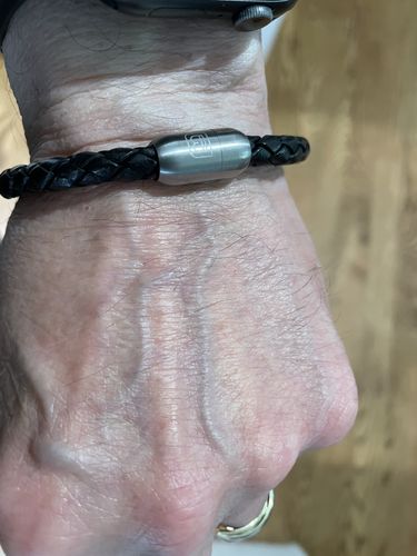 Customer photo review of Leather Single Wrap