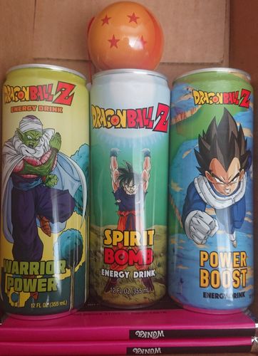 Customer photo review of Dragon Ball Z Piccolo Warrior Power Energy Drink - 12fl.oz (355ml)