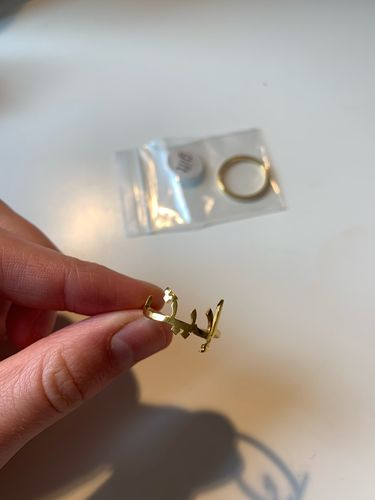Customer photo review of Bague anneau à prénom arabe personnalisable