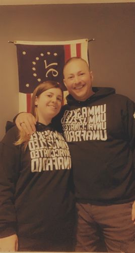 Customer photo review of Unmasked Hoodie
