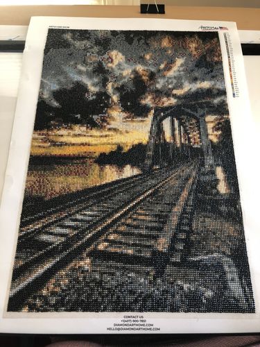 Customer photo review of Custom Diamond Painting Kits for Adults DIY 5D - Photo Diamond Art Shipped from USA