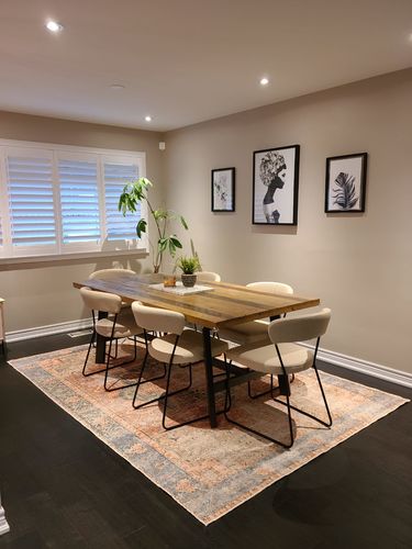 Customer photo review of Distressed Vintage Cezanne Terracotta Sky Area Rug