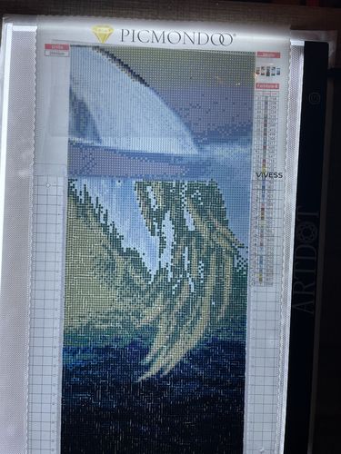 Customer photo review of Diamond Painting - XXL Engel der Elemente 5-Teilig