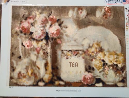 Customer photo review of American Diamond Art Kitchen Flower Diamond Painting PL00134