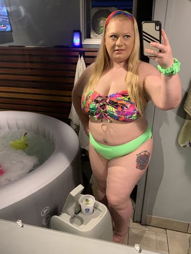 Customer photo review of Paint Splatter Bandeau Top
