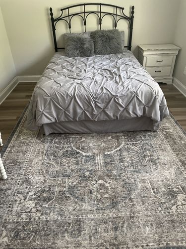 Customer photo review of Distressed Vintage Kendra Ash Area Rug