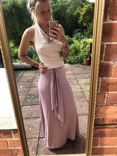 Customer photo review of Bamboo Thai Skirt Rosewood