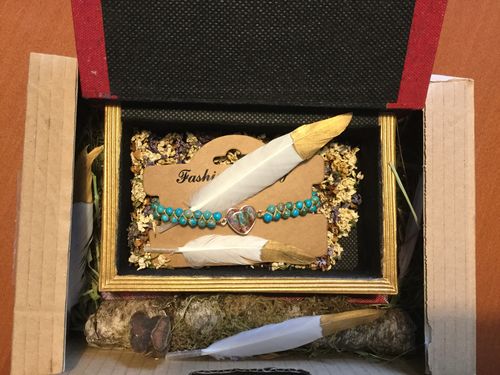 Customer photo review of HERZ Armband Jaspis - blau