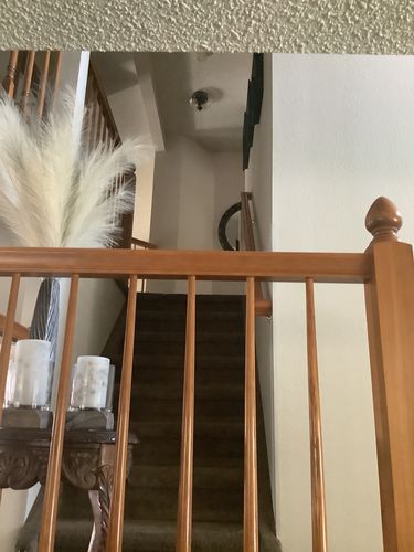 Customer photo review of Farmhouse Glass Flush Mount Ceiling Light