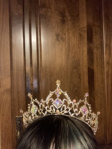 Customer photo review of Enchanted Moonstone Tiara