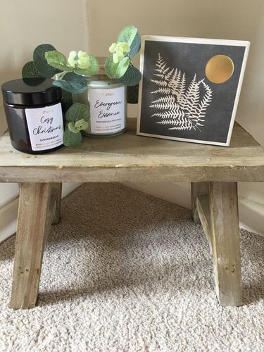 Customer photo review of "Evergreen Essence" Pine Needle Scented Candle - medium