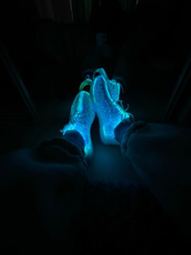 Customer photo review of Fiber Optic Shoes