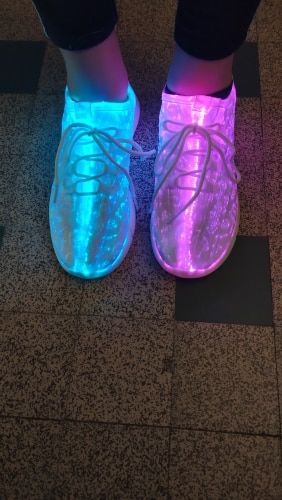 Customer photo review of Fiber Optic Shoes