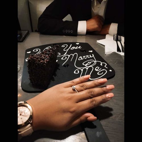 Customer photo review of 1.54 Carats Round Brilliant Cut Micropave Side Stones Accented Prongs Diamond Engagement Ring