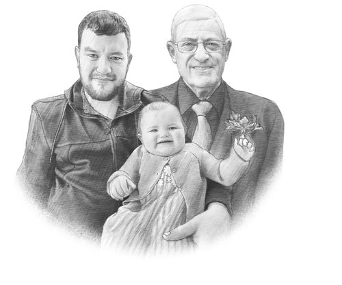 Customer photo review of Black & White Portrait Pencil