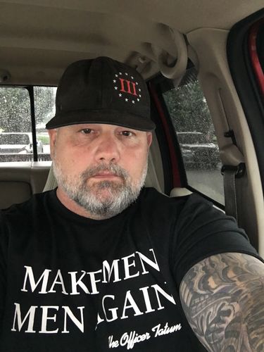 Customer photo review of Make Men Men Again Shirt