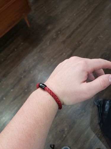 Customer photo review of Leather Single Wrap