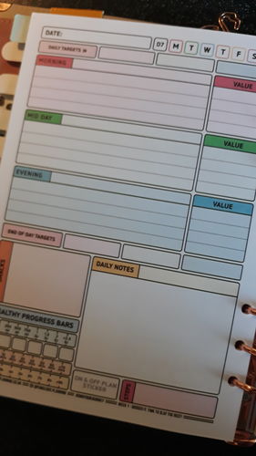 Customer photo review of Phase 3 - Deluxe Food Diary Insert Refill