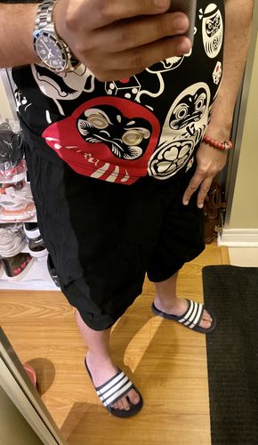 Customer photo review of Solid Black Capri Cropped Pant