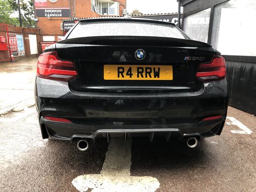 Customer photo review of MHC BMW M235i/M240i Ultra Aggressive Style Rear Diffuser In Gloss Carbon Fibre (F22/F23)