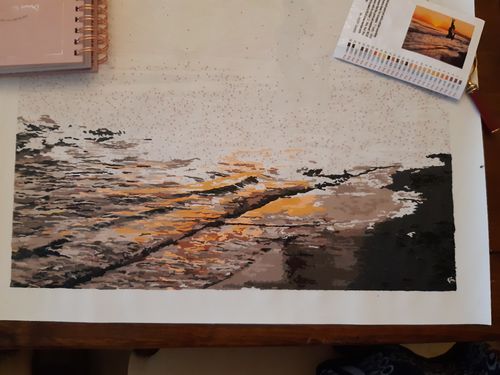 Customer photo review of Pintar por numeros personalizado