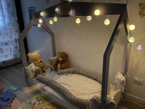 Customer photo review of Lettino Montessori Home Grigio