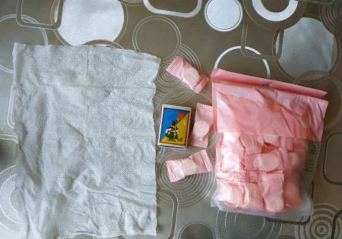 Customer photo review of Compressed Towel