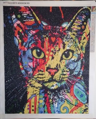 Customer photo review of Gato abstracto