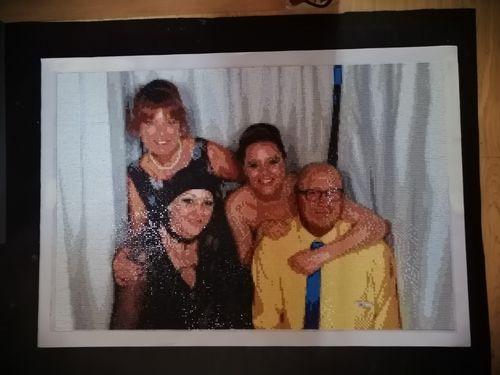 Customer photo review of Pintura de diamante personalizado