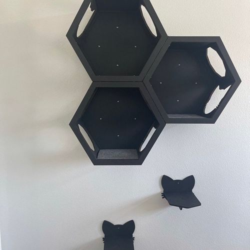 Customer photo review of Black Cat Wall Furniture Set