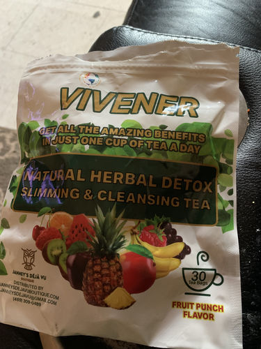 Customer photo review of NEW 1 BAG OF VIVENER DETOX TEA with 30 baggies inside (FOR SENSITIVE STOMACH) SOFTER VERSION 🌱