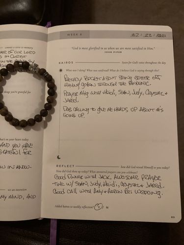 Customer photo review of Daily Kairos Prayer Journal