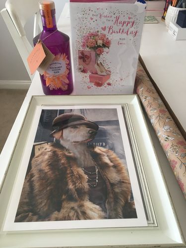 Customer photo review of Peaky Blinders (Female) - Custom Vintage Pet Portrait