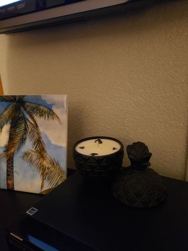 Customer photo review of LOST IN TROPICS SHARK TOOTH CANDLE