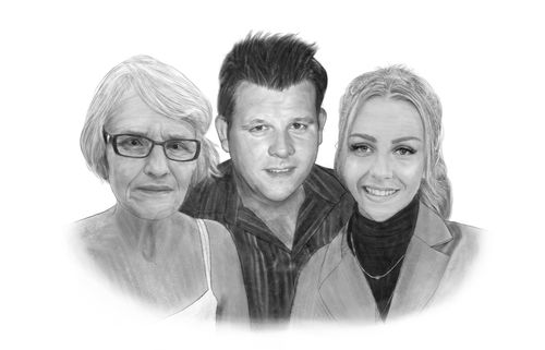 Customer photo review of Black & White Portrait Pencil